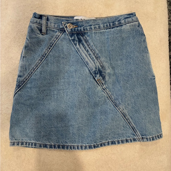 Loewe Anagram high-rise denim Miniskirt